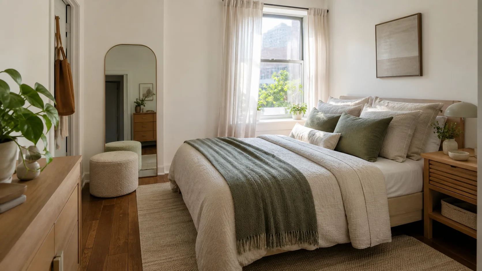 Add Bedroom Texture Without Adding Clutter practical example