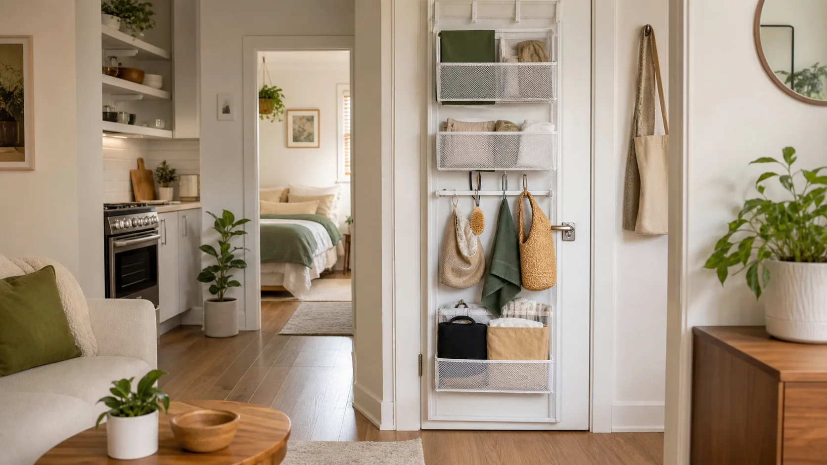 How to Use Closet-Door Storage Without Visual Clutter practical example