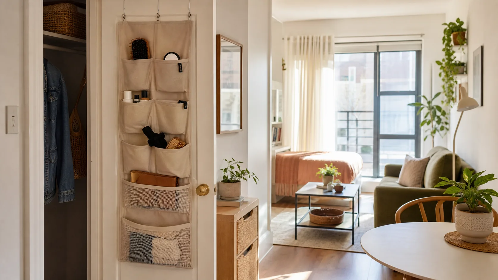 How to Use Closet-Door Storage Without Visual Clutter