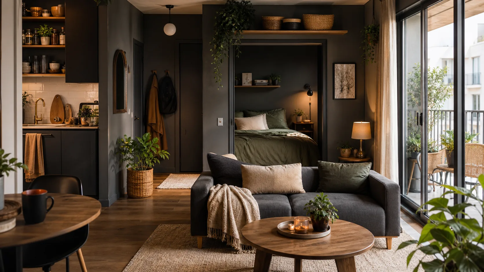 How to Use Dark Colors in a Small Space