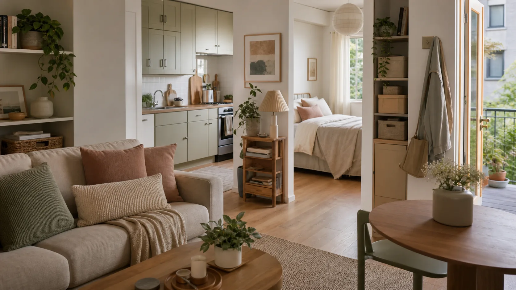 A Quiet-Color Plan for a Small Apartment