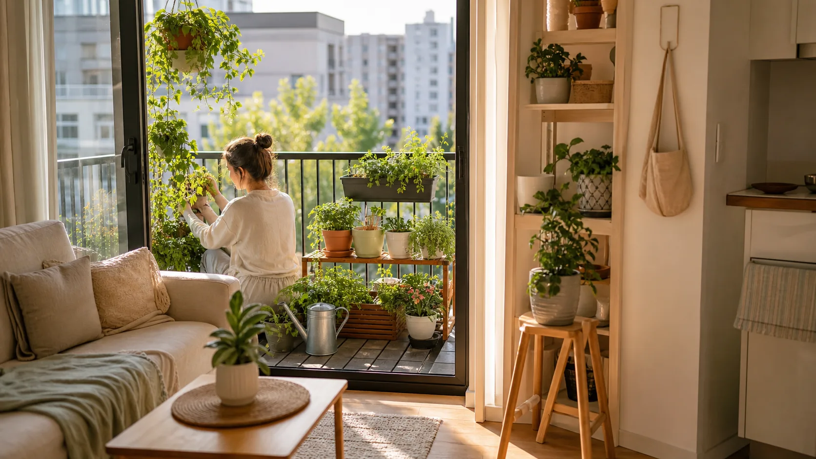 Plan a Green Corner for a Tiny Balcony